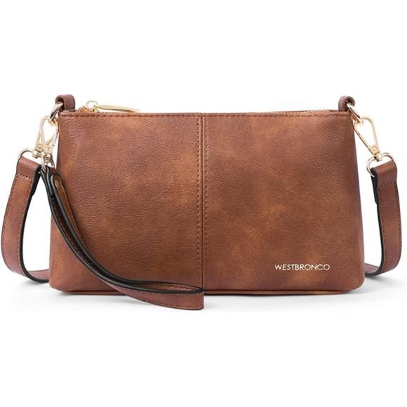 Small Crossbody Bag for Women Vegan Leather Wallet Purses Satchel Shoulder Bags - Picture 1 of 12